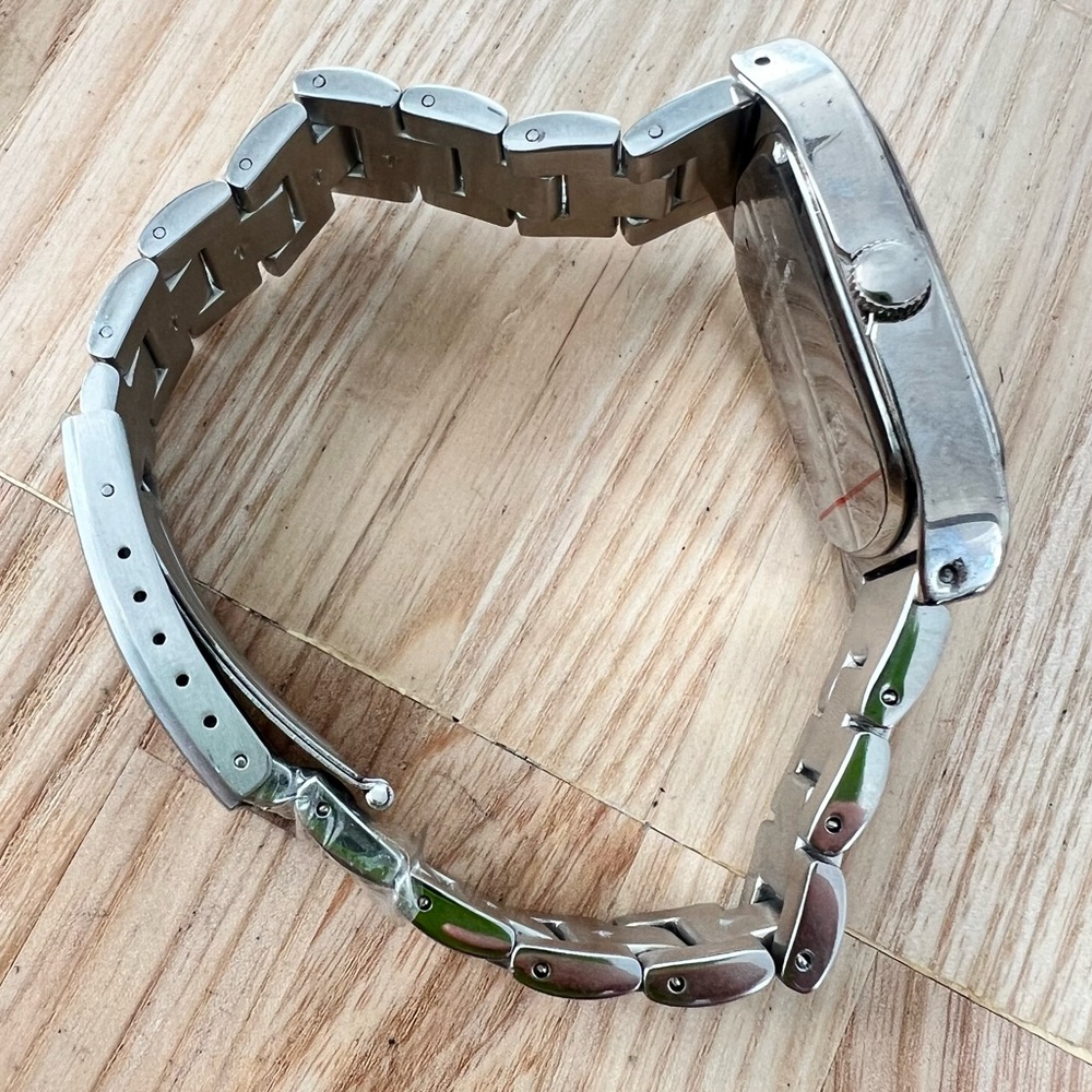 Kenneth Cole Reaction Mens Rectangular Silver Ton… - image 5